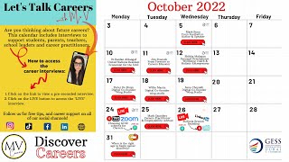 Grab your FREE October Career Spotlight Calendar!