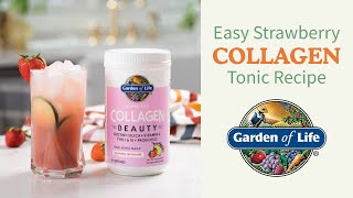 Strawberry Collagen Tonic recipe Garden of Life