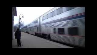 Full HD: Railfanning Fun at Lake Forest IL 12-8-12