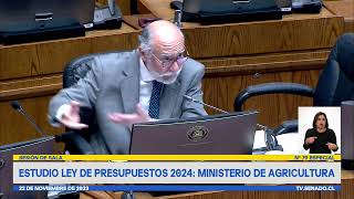 Senador Flores por Ppto de Agricultura: "El mundo rural y sus instituciones siguen quedando de lado"