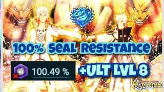 NxB NV: 100% Seal Resistance + Ultimate LvL 8 | Naruto × Boruto Ninja Voltage