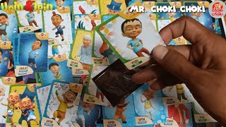 Habisin  1 karton Choki Choki Kompetisi Upin dan Ipin || Unboxing Kartu Upin Ipin