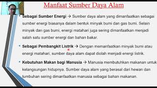 Sumber Daya Alam di Sekitar Kita (tema 6 sub tema 2)