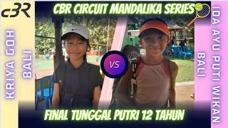 Final tunggal 12 Putri🎾Ida ayu Puti wikan (Bali) vs Kriya Goh (Bali) CBR Mandalika 2023