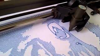 Hewlett Packard 7475A Pen Plotter - 1st plot