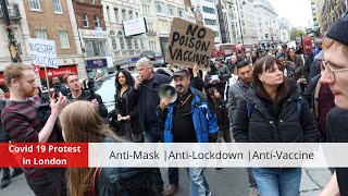 London Covid 19 Protest calling for end to Lockdown. Anti-mask | Anti-Lockdown | Anti-Vaccine