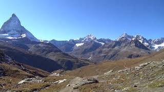 2 Hiking from Rotenboden to Riffelalp(part of Gornergrat to Zermatt), near Matterhorn, Switzerland