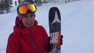 Caryn Flanagan Skiing On The ATOMIC Backland