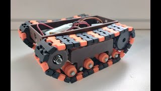 3D printed SERVO mini ROBOT - RC tracked robot - Frsky - radio control - PRUSA