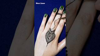 #shorts Beautiful one finger mehndi tattoo design #mehndi #mehndidesigns #tattoo