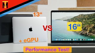 Braucht man 16 Zoll? - MacBook Pro 13" 2020 mit eGPU vs MacBook Pro 16" (Performance-Vergleich)