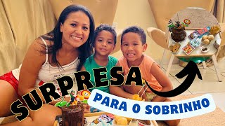 FIZ UM BOLO EM 30min (surpresa para o sobrinho)