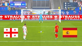 SPAIN vs GEORGIA | UEFA EURO 2024 | PENALTYSHOOTOUT | GAMEPLAY PC