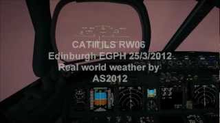 (FSX)CATIII ILS EGPH (edinburgh) RW06 very Low vivibility .1mile