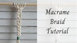 Macrame Braid Tutorial