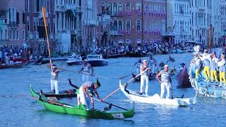 VENEZIA, REGATA STORICA 2017: arrivo al traguardo in Machina