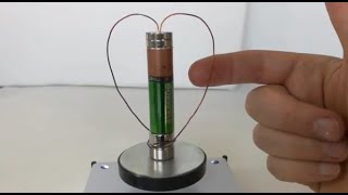 EXPERIMENTAL TEST | Battery, frame, permanent magnet rotation