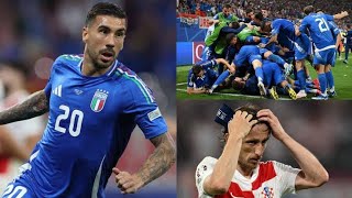 Croatia left the Euro #europe #italy #ctoatia #viral  #highlights #soccer