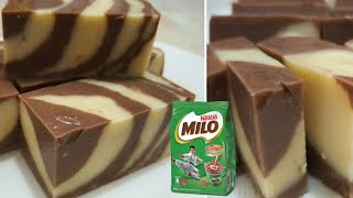 Agar Agar Roti Zebra Milo Sedap ❤ ||  Cara Masak Agar Agar Roti Zebra @ Pudding Milo Zebra#dessert