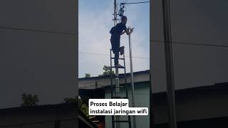 INSTALASI TIANG WIFI LOKAL RTRW.NET