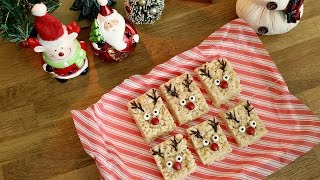 Reindeer Rice Krispie Treats | 12 Days of XMAS Baking | sweetco0kiepie