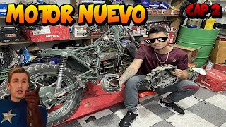 RESTAURANDO LA MOTO DEL CAPITAN AMERICA #2 *Motor Nuevo*  TATTO VLOGS