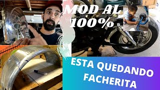 Guardabarro Trasero BobberStyle creado con uno de trailersimple facil rapido Proyecto GN250 Parte 11