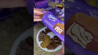 Satisfying Milka Chocolate Ice Cream ASMR #shorts