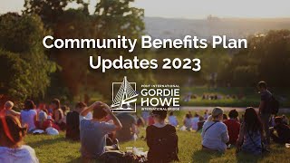 Community Benefits Plan Updates 2023