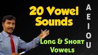 I.P.A. Vowel sounds & Symbols. Pure Vowels 12, Diphthongs 08,  Short Vowels 7  & Long Vowels 5