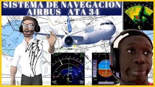 🧭Sistema de NAVEGACION AIRBUS 320 📡ATA 34 Como se guían los aviones en el espacio AÉREO?🚦