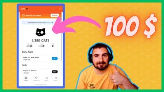 NUEVO AIRDROP de 1 MINUTO al DÍA!😺CATS, bot de Telegram