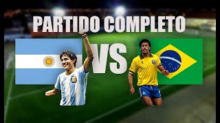 BRASIL 2 ARGENTINA 1 (Amistoso 1985) Partido completo