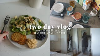 Two day vlog | post surgery update, Sunday reset & food prep