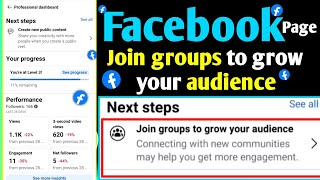 Join groups to grow your audience kya hai | Facebook Join groups to grow your audience