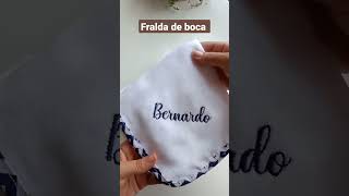 fralda de boca personalizada para bebê