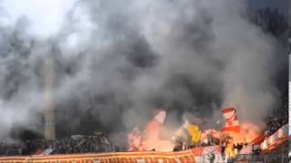 Union Berlin Pyro in Darmstadt (SV Darmstadt 98 - 1.FC Union Berlin 13.03.15)