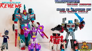 Optimus Wilbur Reviews: Transformers Titans Return Chaos on Velocitron set with Toyhax Decals