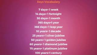 Vocabulary about Day!