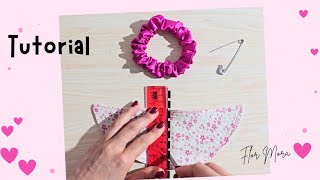 Cómo hacer scrunchies o coleteros de tela (Scrunchie fácil) para ti para vender o para regalar ♥️