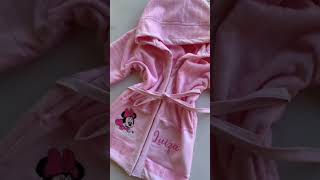 Roupão personalizado tema Minie #maternidade #shorts #bebe #shortsfeed #enxovaldobebê #shortsyoutube