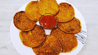 बचे हुए चावल से बनाए चटपटा नाश्ता २बूंद तेल मे Rice Besan Chilla Tomato Chilla  Leftover rice recipe