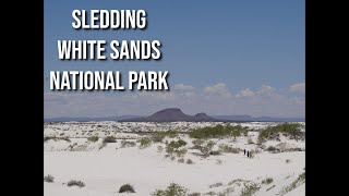 Sledding the sands of White Sands National Park