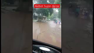 Banjir di jln raya jember pancoran bondowoso