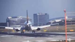 Dreamliner crosswind landing compilation