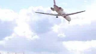 Iberia MD87 landing at Barcelona with crosswind