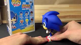 Review unboxing Funko Pop Sonic with ring #283 - colecionáveis