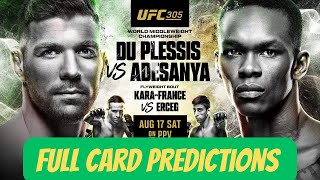 UFC 305 Full Card Predictions and best bets