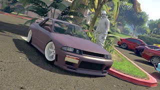 GTA 5 ONLINE CAR MEET | PS5 NEXT GEN | CUTTING UP IN TRAFFIC | ROAD TO 8K