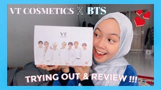 VT Cosmetics X BTS | Trying Out & Review ! | Intan Syafiqah